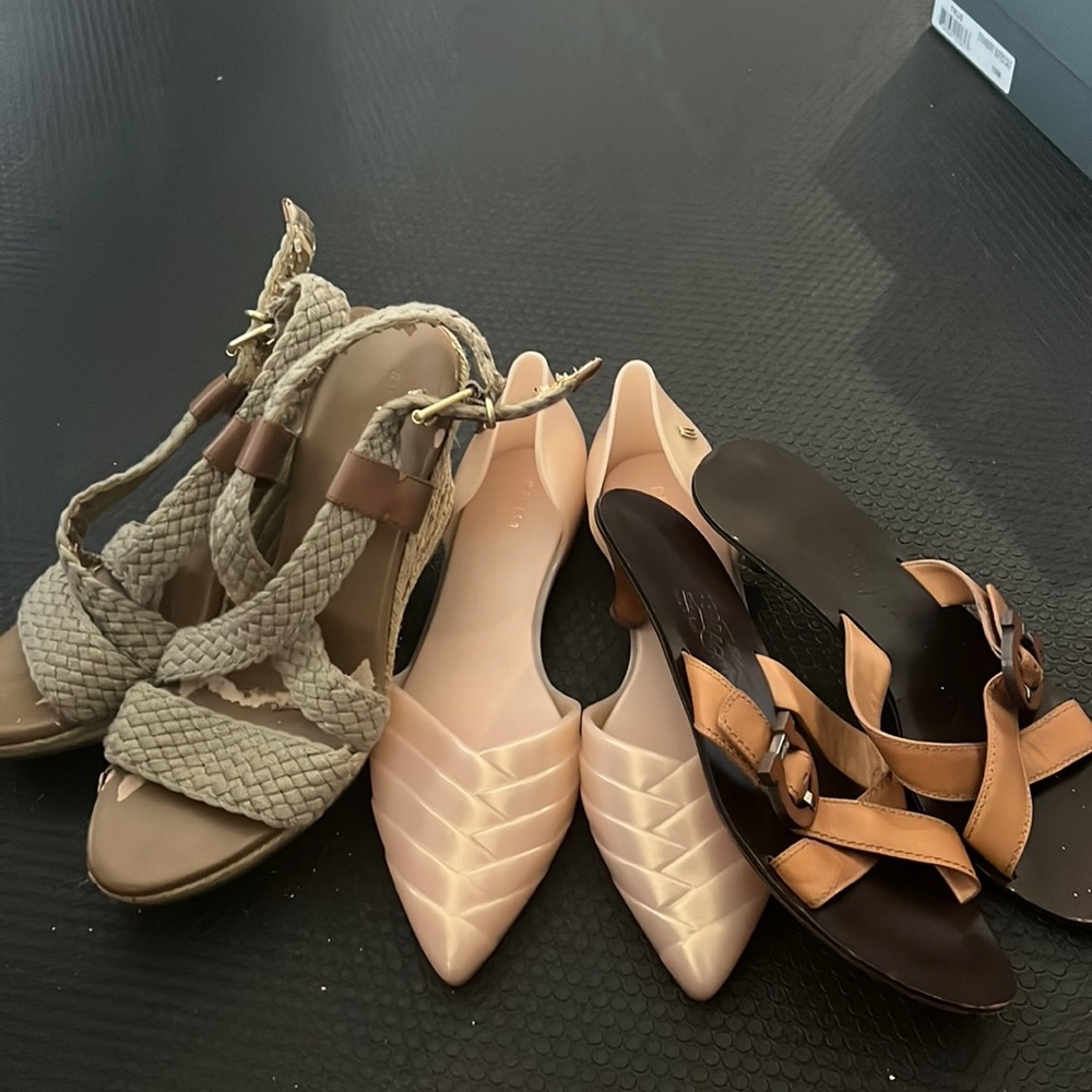 Shoe bundle banana republic, Melissa, Salvatore Ferragamo